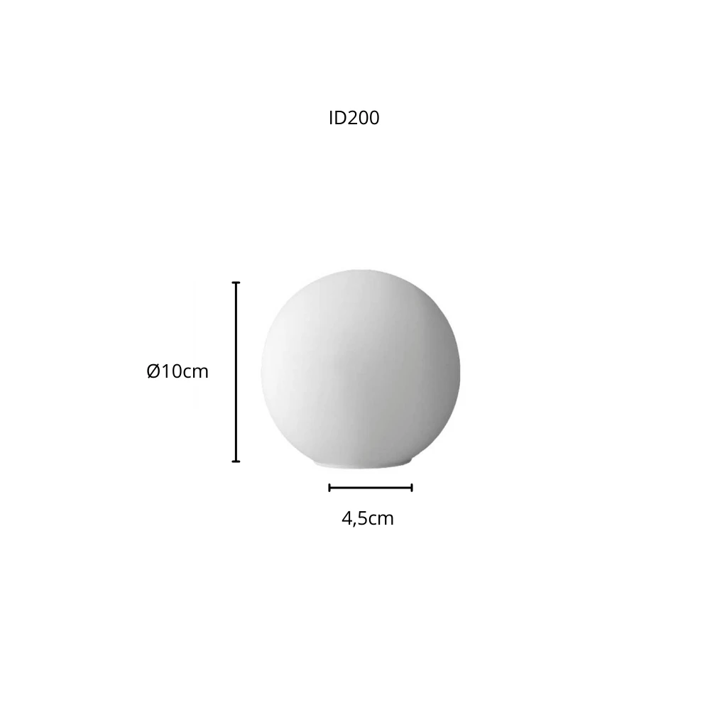 Vidro Reposição Pendente Haste Esfera Ø10cm - ID200 Dual