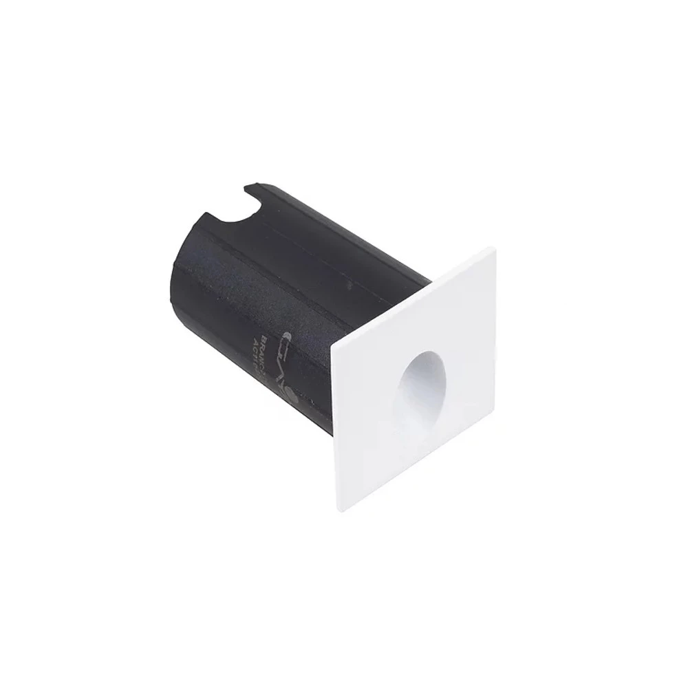 Balizador Quadrado Branco Bivolt 2W 3000K - Gaya 9679