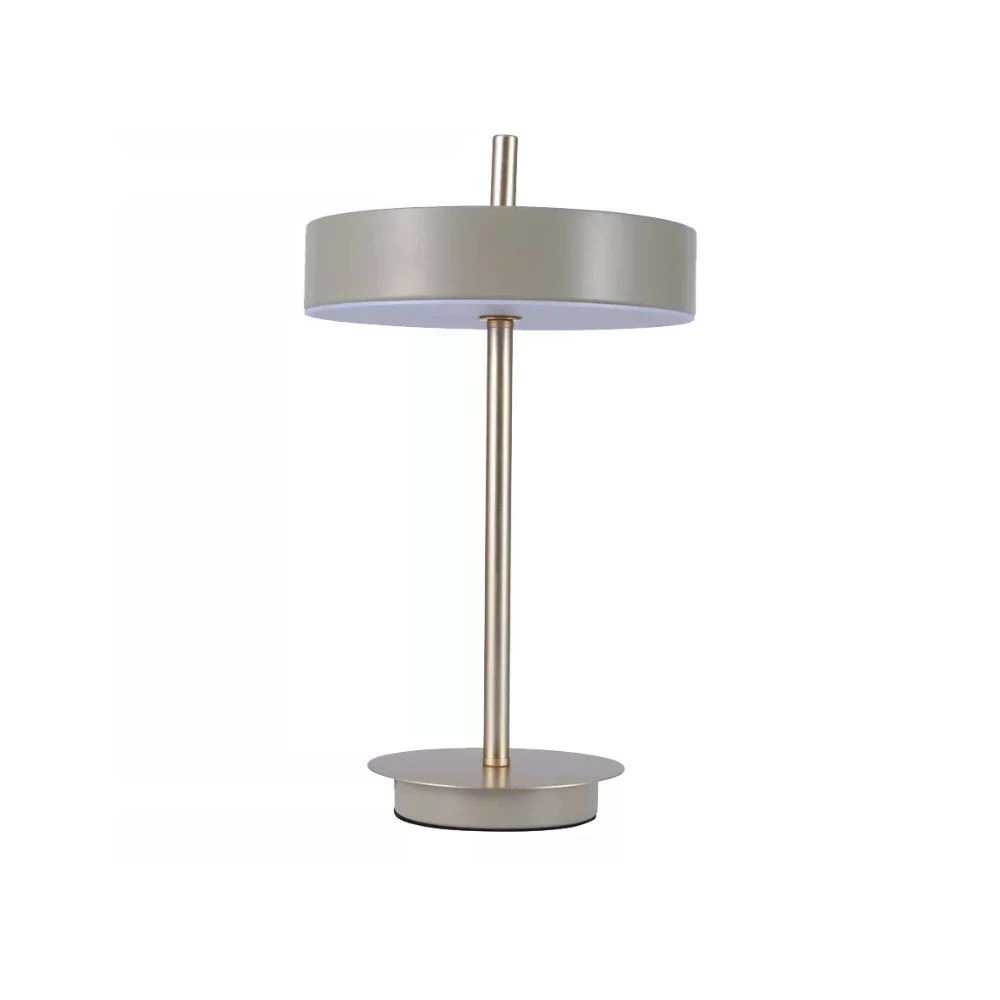 Luminária de Mesa LED Coco 2700K 18W Bivolt 38xØ23cm Metal e Acrílico Fendi e Dourado - Casual Light StudioLuce AB1816FD