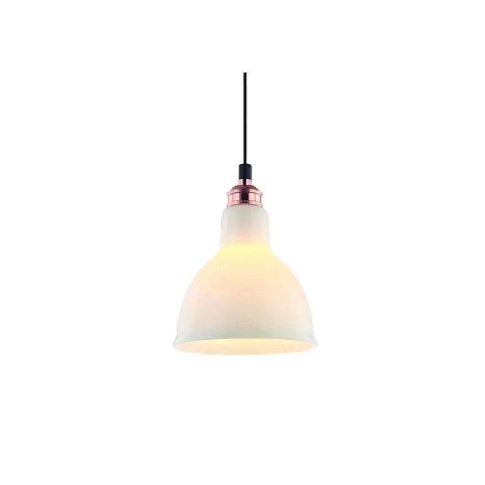 Pendente Branco Fosco e Cobre 1xG9 - Casual Light  PD1193