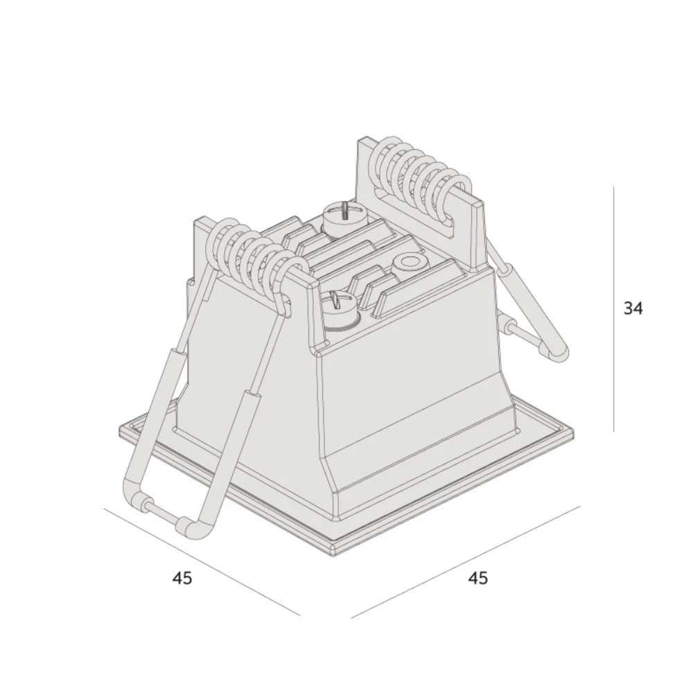 Spot  Embutir Recuado Picco 3W - Interlight IL4991