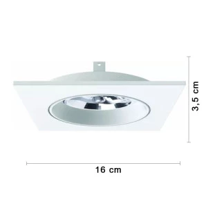 Spot de Embutir Face Plana 1x AR111 - Interlight IL0157
