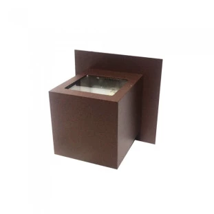 Arandela Facho Duplo 1x Halopin - Hansa 107VV( Tabaco)