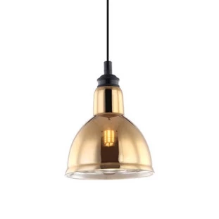 Pendente Zahara Preto Metal /Dourado Vidro