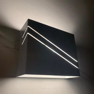 Arandela Branca Friso Diagonal- Hansa 172P