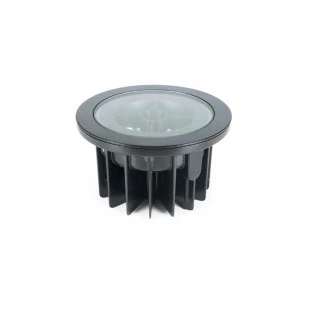 Embutido solo LED Flat In Redondo Preto 10