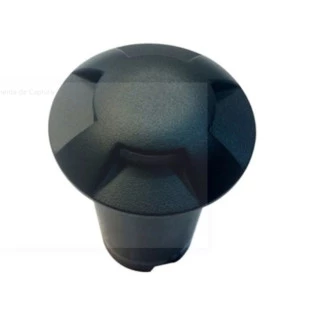 Balizador de solo Preto com Led Multi