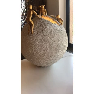 Escultura Gallery Branca Iluminada  48x40x40- Decor Lumen 37004