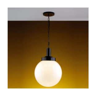 Pendente Solarium Preto com Vidro