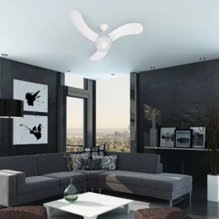 Ventilador de teto em Plástico Branco 127v 92cm New Montana 3 Helices - Venti Delta -Capa site-Decor Lumen 