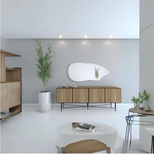  Espelho Prata Decorativo Forma Orgânica OCTANS 70cm-Fuzimoto-Padrão Capa Site-Decor Lumen 