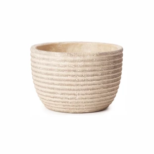 Vaso Cachepot Cimento Texturizado Bege - Capa