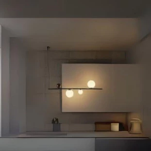 Pendente Organic Horizontal Preto e Cobre por Waldir Junior - Alumínio e vidro 2xG9 100cm-Padrão de site-Decor Lumen 