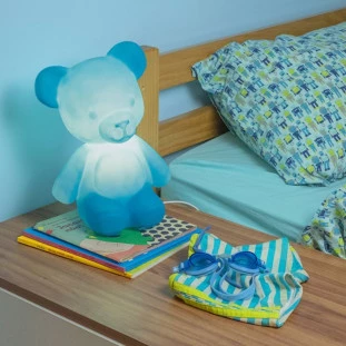 Luminária Infantil Teddy Azul -Decor Lumen 
