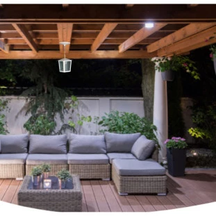 Pendente de Teto Externo Colonial Branco Quadrado E-27 32cm - Ideal L-2-C BR - Padrão Capa Site - Decor Lumen