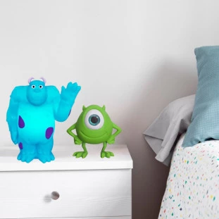 Kit Luminária MONSTROS S. Mike Wazowski + Sulley -Decor lumen