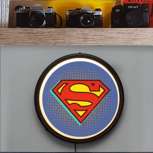 Luminária de Parede sign Superman -Decor Lumen 