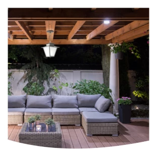 Pendente de Teto Externa Colonial Branco Sextavado E27 34cm- Ideal - Padrão Capa Site - Decor Lumen
