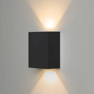 Arandela Kasse Quadrada Preto 12cm - Metaldomado 5376.23 FB