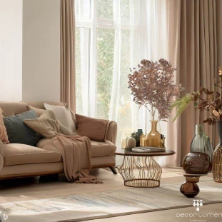 Planta Decorativa Folhas Secas Capa - Decor Lumen
