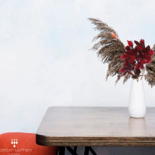 Planta Decorativa Flor De Ricino Vemelho 60cm- Tutti Flores-GU0006 