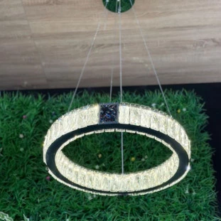 Lustre Pendente em Cristal LED 3em1 30W 40cm-NitroLux LTP005-PAdrão capa Site-Decor Lumen 