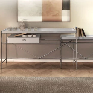 Aparador DUO MDF OFF White 80cm- Corbelli-Peça maior-decor Lumen 