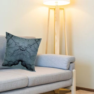 Almofada Capri Verde Escuro CortBrás 45cmx45cm -Padrão Capa Siten-Decor Lumen 