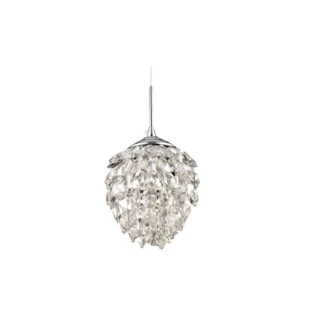 Pendente Pinha Cromado 1xG9 Ø15cm- +Luz Iluminação PE-030/1.15CL-Padrão capa Site-Decor Lumen 
