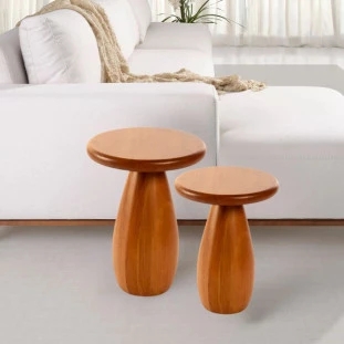 Mesa lateral Baobá MAD Damasco- Corbelli -Padrão capa Site-Decor Lumen 