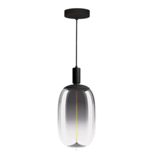 Pendente Cápsula Fumê 37x20cm 4W 1800K - Studioluce - Capa - Decor Lumen