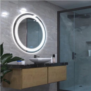 Espelho Redondo Iluminado Camélia Jules Com Desembaçador e Sistema Touch 80cm - DNA Lustres - ESPE-RED80-CAML-DF  - Capa - Decor Lumen