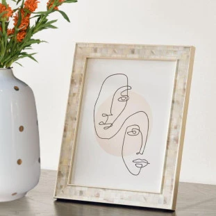 Porta Retrato Perolado Peça Mart - Decor Lumen