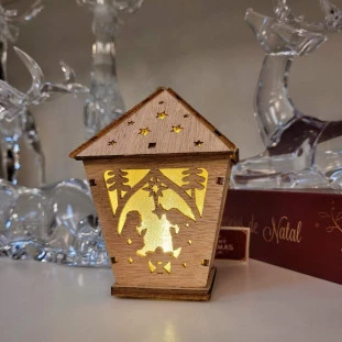 Casa De Madeira Luminosa Led-Padrão capa site-Decor Lumen 