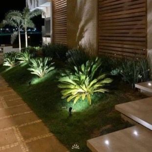Espeto em ABS 33cm Preto 3000K IP65 5w - Evoled LE-8749 - Capa - Decor Lumen