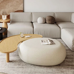 Mesa de centro Orla MAD MDF Lâminado Damasco- Corbelli 8.562.100 -Padrão capa Site_Decor Lumen 
