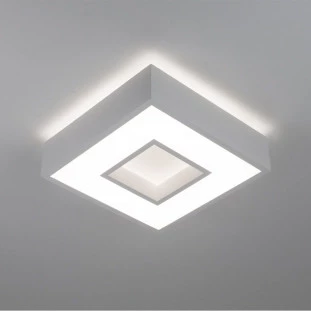 Plafon Metal e Acrílico New Chess Quadrado LED 3000K 26,5cm - New Line 510BT