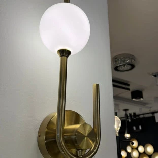 Arandela Dourado e Branco Candy Capa - Decor Lumen