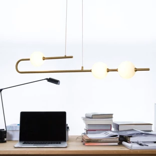 Pendente Candy Dourado Led Integrado I Bella OC017