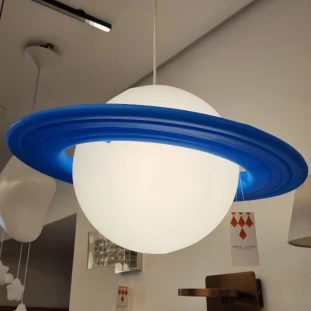 Pendente Saturno Azul e Branco 1xE27 - capa
