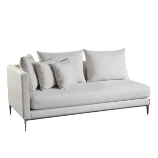 Compre junto Sofá 1 Braço Direito Linha Jades Champagne 1,9x0,9x0,9m - KF Estofados