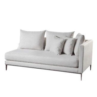 Compre junto Sofá 1 Braço Esquerdo Linha Jades Champagne 1,9x0,9x0,9m - KF Estofados