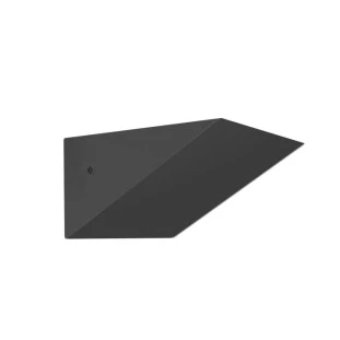 Exemplo de Arandela Triangular Preta com detalhes