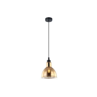 Pendente Zahara Preto Metal /Dourado Vidro