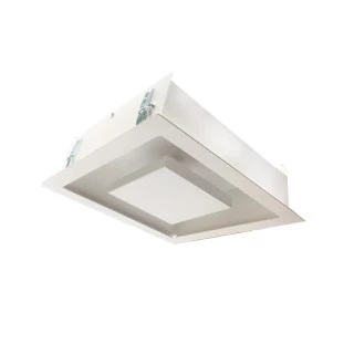 Embutido luz indireta Alum. Branco 35cm