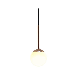 Pendente Globo Cobre e Branco