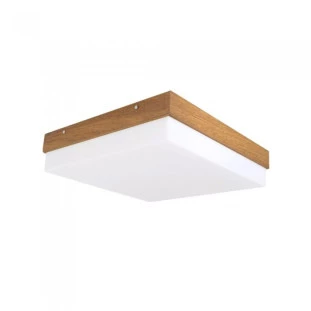 Plafon Quadrado Madeira e Acrílico 40cm x 40cm 4E-27 - FG 2370/4