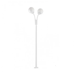 Poste de Jardim 2.10cm Branco 2-E27 - Madelustre 2502ESP