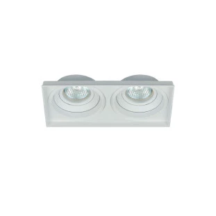 Spot No Frame Orientável Duplo Branco 2x MR16 -  4719BM Interlight
