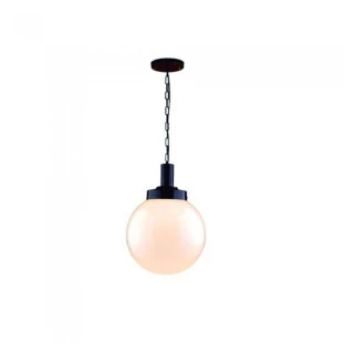 Pendente Solarium Preto com Vidro